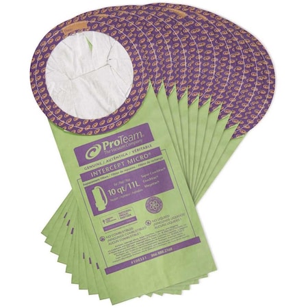 Proteam 10 Qt. Intercept Micro Filter for Select Cylindrical Vacs, 10PK 100331